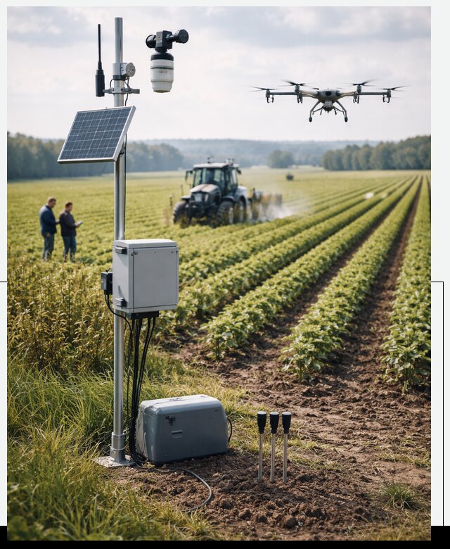 Разработка IoT мониторинга полей в Кимовске от 8762 р. | АвикейКмв